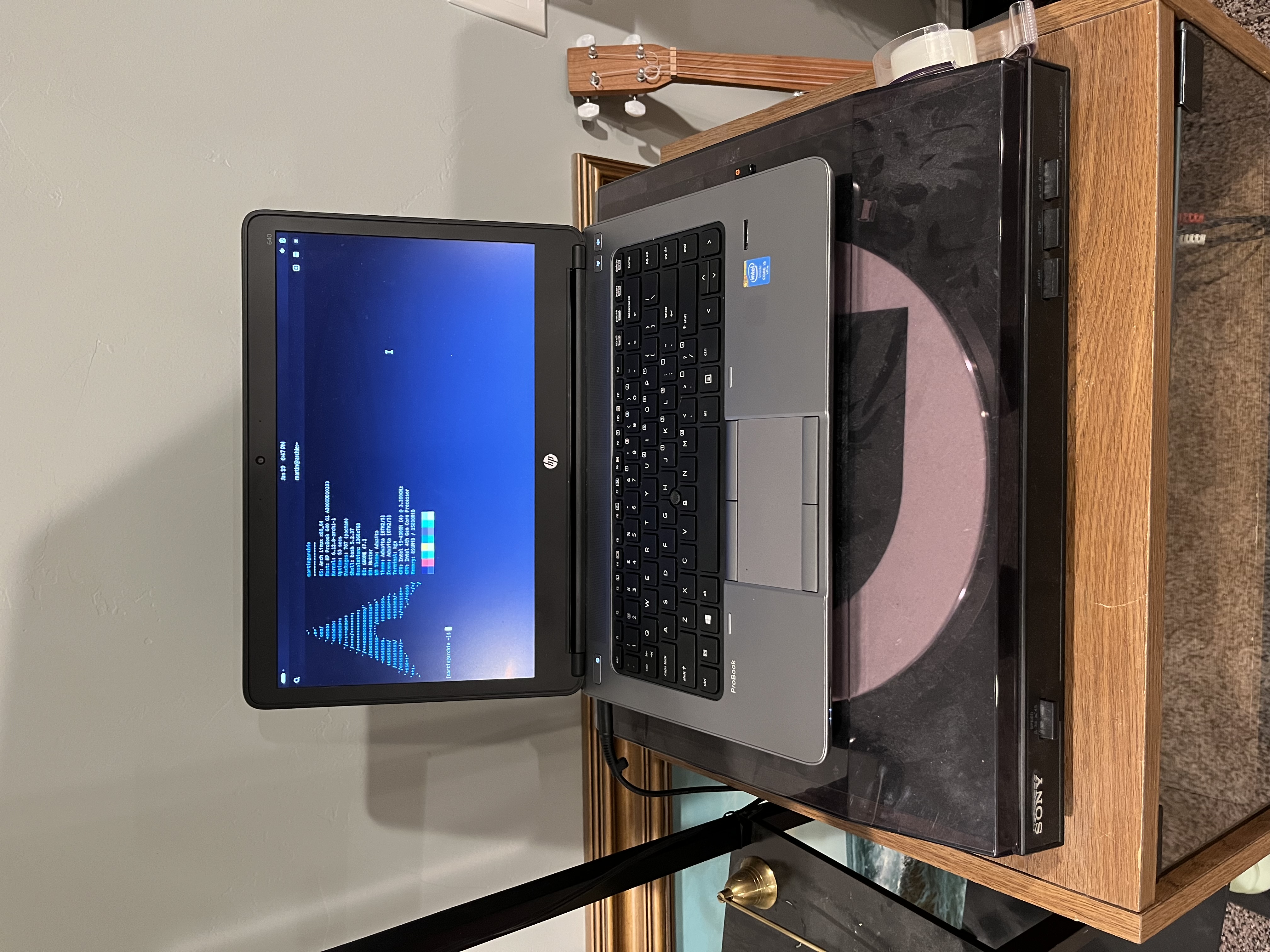 The laptop in question